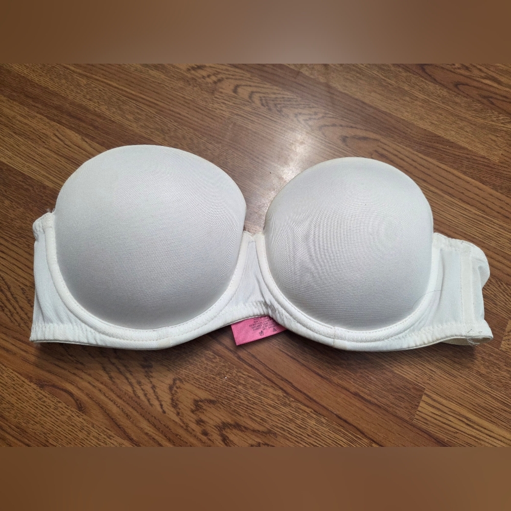 White Strapless Bra